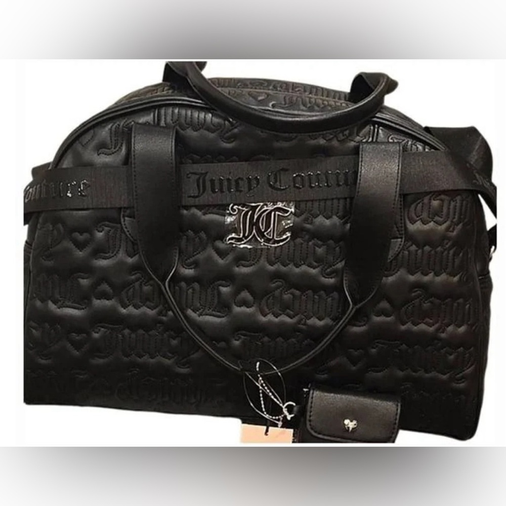 NWT Juicy Couture Pink League Dome Weekender Duffle Bag